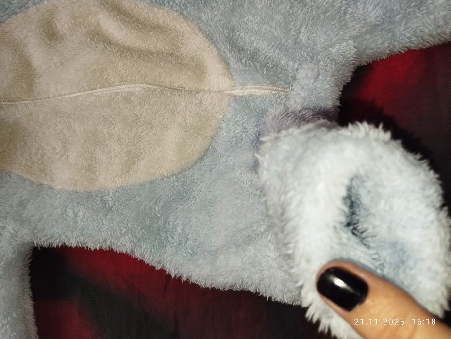 Для новорождённых камбинезон с капюшоном