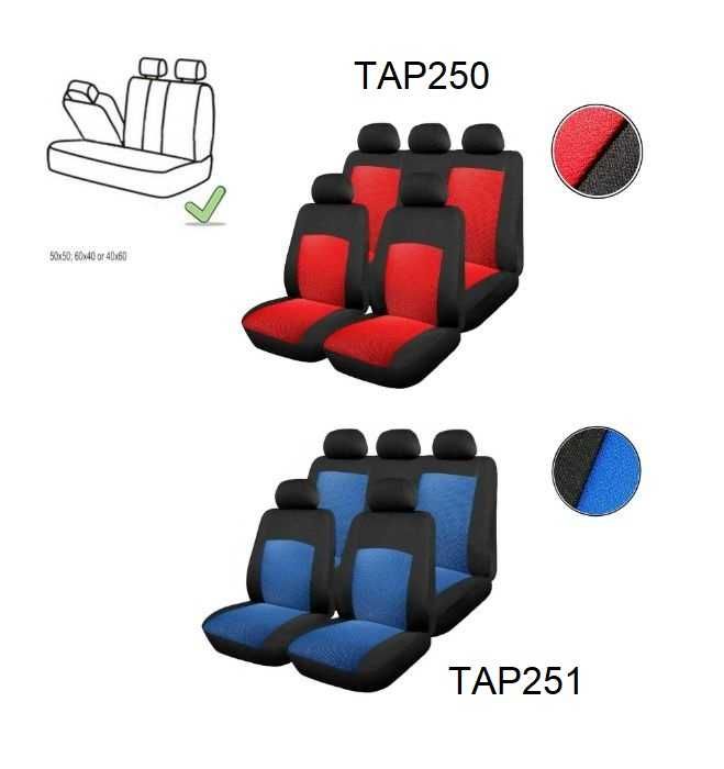 Универсална Авто тапицерия, калъфи за седалки, пълен комплект с цип
