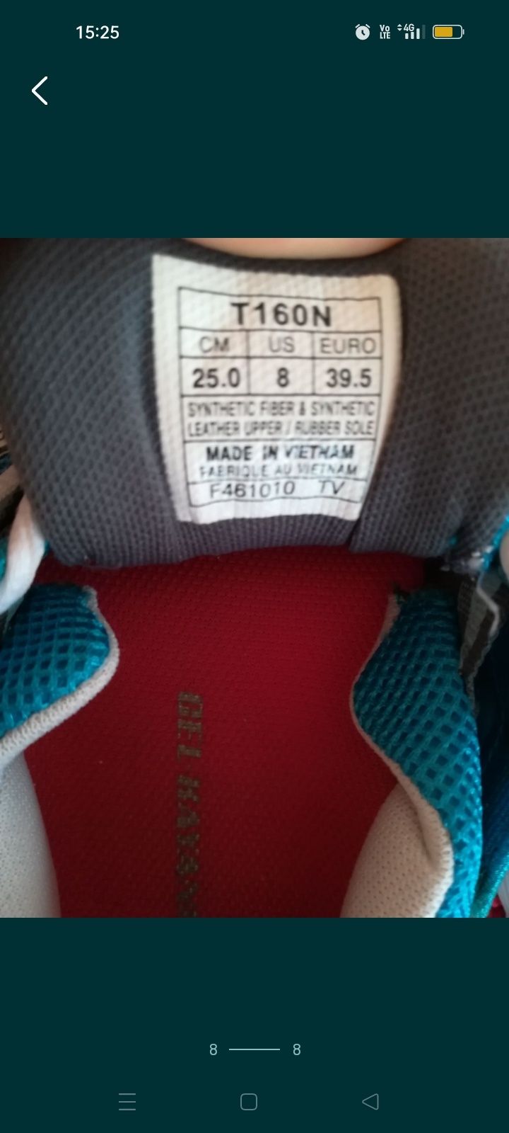Adidași Asics nr 39,5