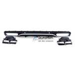 Difuzor bara spate Mercedes C205 Coupe A205 Cabrio C-Class (15-18) Chrome C63 AMG