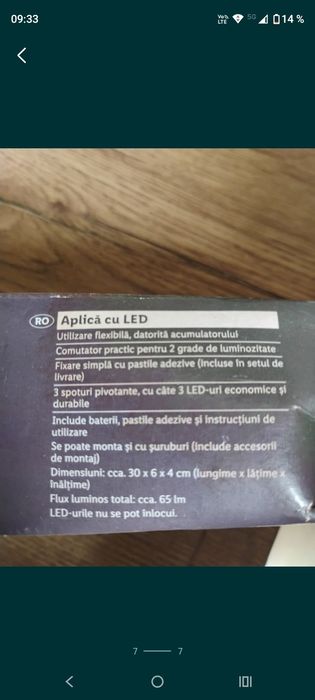 Aplica LED. Nouă!
