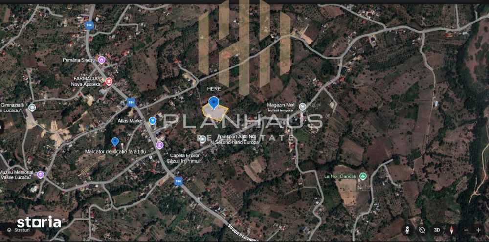 Teren intravilan Sisesti 62 ari,parcelabil