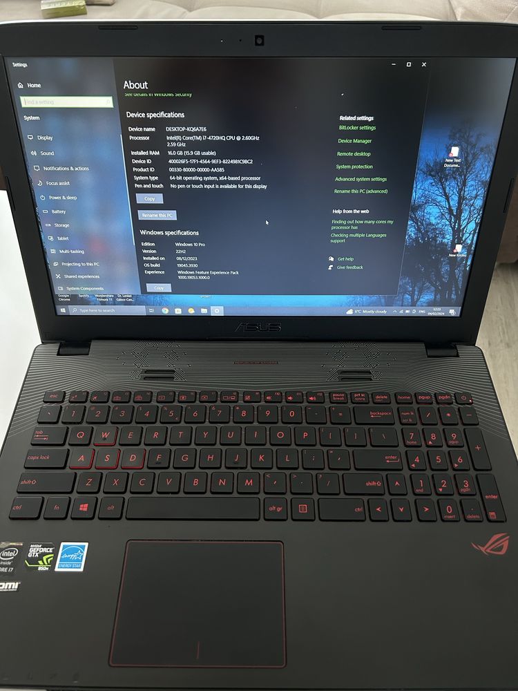 Laptop Asus GL552J