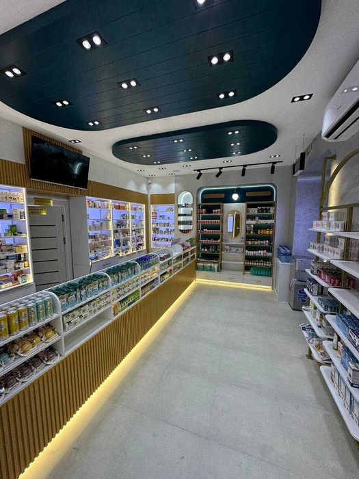 Мебель для аптек и витрины / Dorixona uchun maxsus mebel va vitrinalar