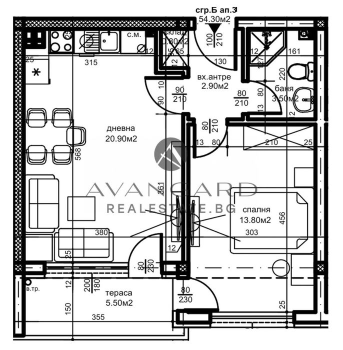 Продава се Двустаен апартамент в Пловдив, Беломорски - 62 кв.м за 1089 €/кв.м - Снимка #5