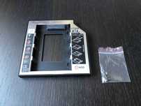 Adaptor Caddy rack HDD/SSD 12.7mm SATA din aluminiu