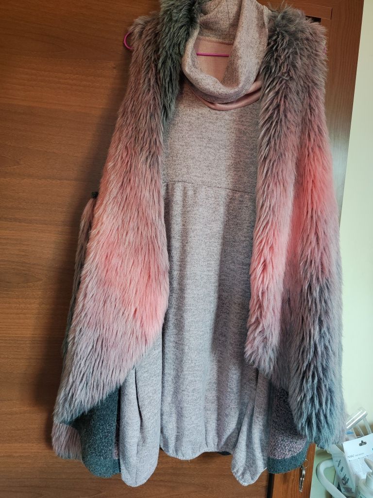 Дамски елек с косъм