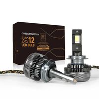 Set de becuri led Auto Xentech Light  X12 Extreme real power 120W/bec