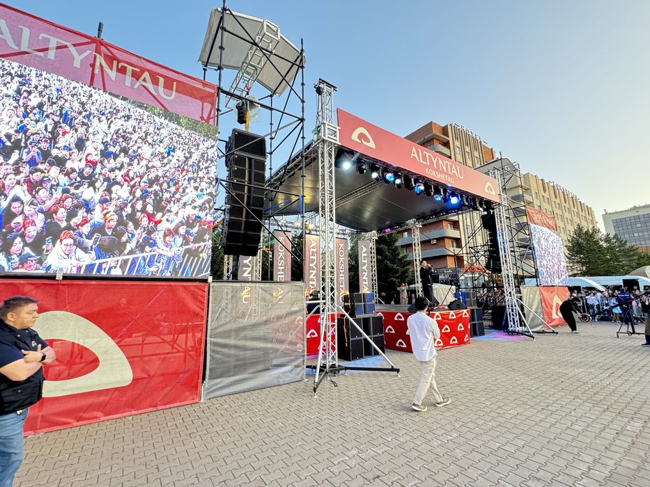 Сцена, подиум, звук, лэд экран