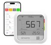 Termometru Smart cu aplicatie WIFI bat 90 zile masoara CO2 Umiditate