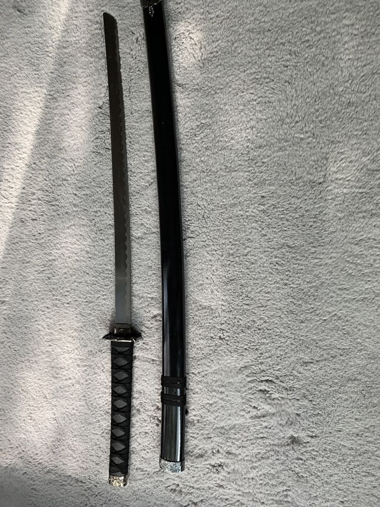 Katana sabie cu suport cadou set rosu sau negru colectionari 102cm nou