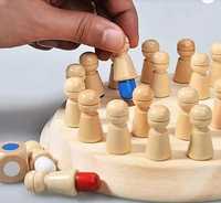 Дървен мемори шах Логически шах за памет и забавление Memory chess