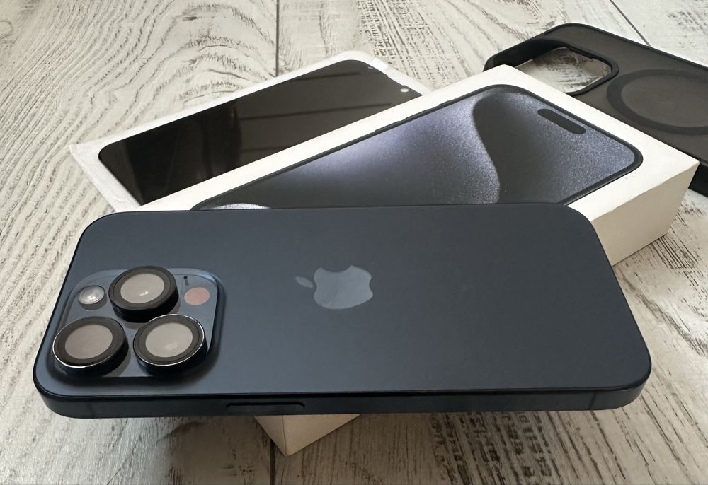 КАТО НОВ Iphone 15 Pro 128GB Blue ПОДАРЪЦИ