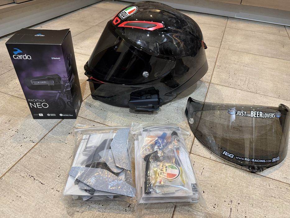 Каска Agv Pista GP RR + Cardo NEO - размер L