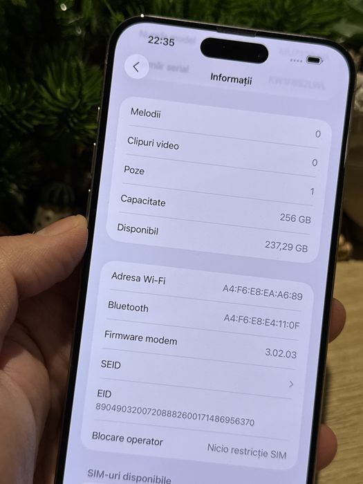 Iphone 15 pro max ‼️Ca NOU‼️100% baterie‼️Garantie‼️husa mobilfox