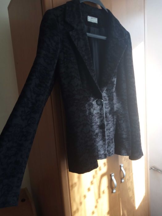 Vand sacou catifea neagra cu model dantela GINETTE