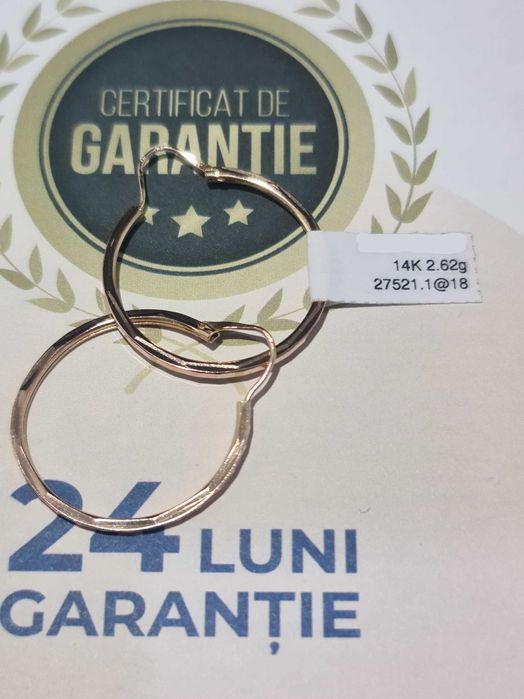 Cercei Aur 14K (Ag18 Tutora b.27521) Garantie 2 ani!