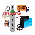 Aparat sudura Novo MIG 130 + tub 8L plin corgon + reductor + sarma 0.8
