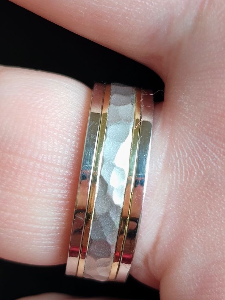 Inel PLATINĂ & AUR 14k , Canada , 9.36 grame
