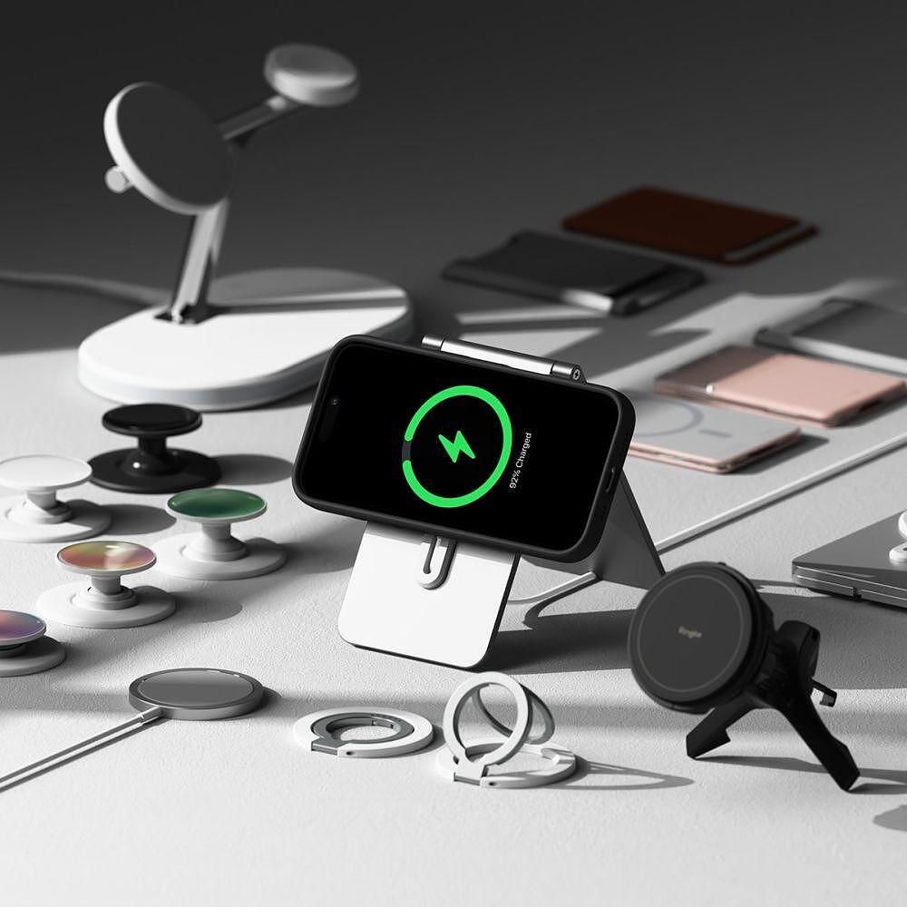 Кейс ringke silicone magnetic magsafe за iphone 16 - черен