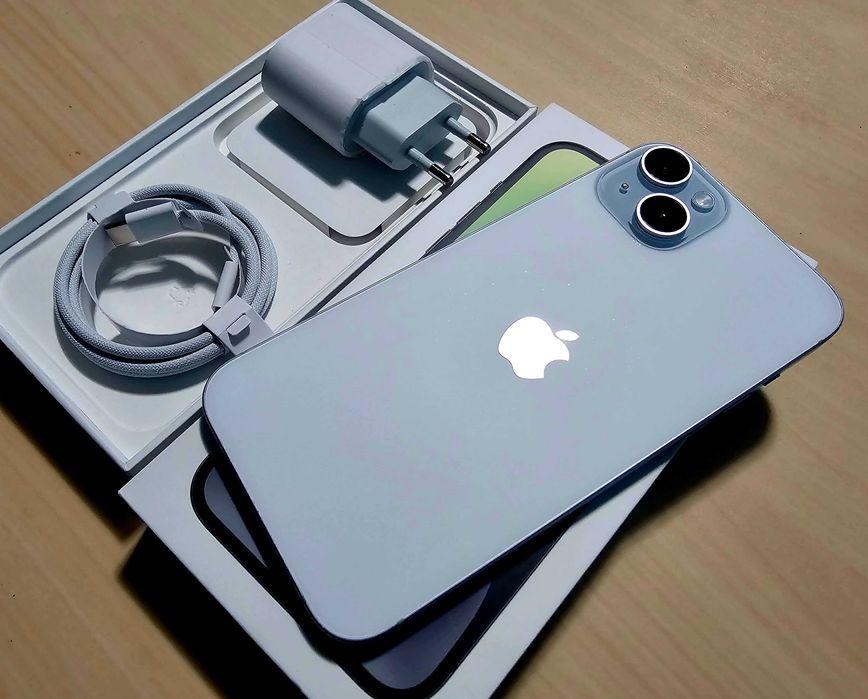 iPHONE 15 Plus ! 5G EXCELENT !! aspect de Nou ! pachet compl.+bonus