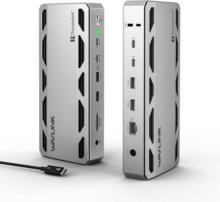 WAVLINK Thunderbolt 5 Dock, 12-в-1 TB5 докинг станция, 8K дисплей