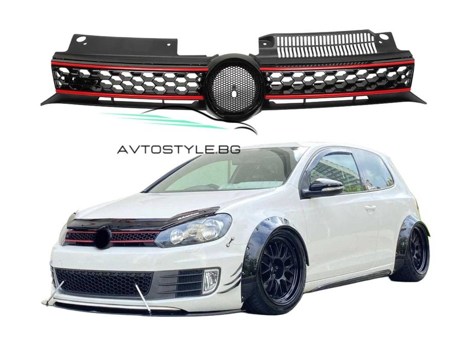 Предна Решетка за VW Golf-6 GTI дизайн ,2008-2012г