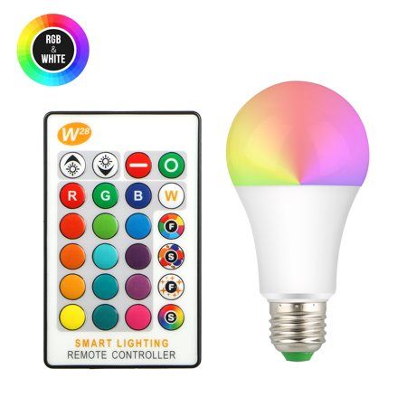 Многоцветна RGB LED крушка с дистанционно и различни режими