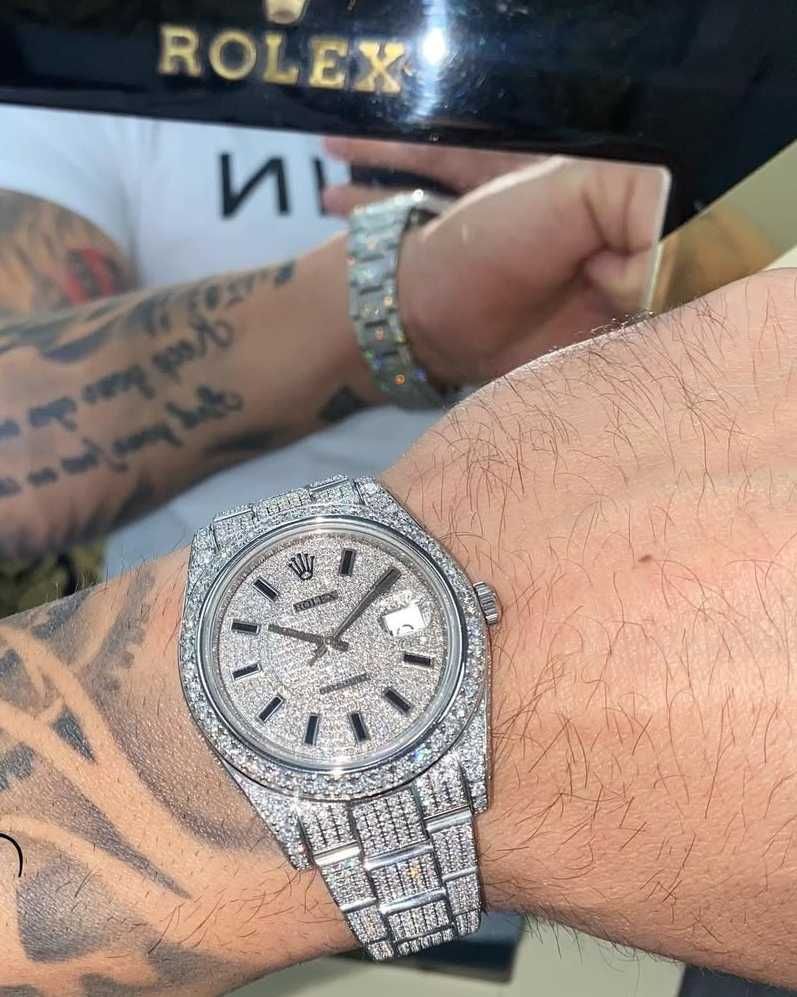 Мъжки / Часовници 41mm Icedout сребро
