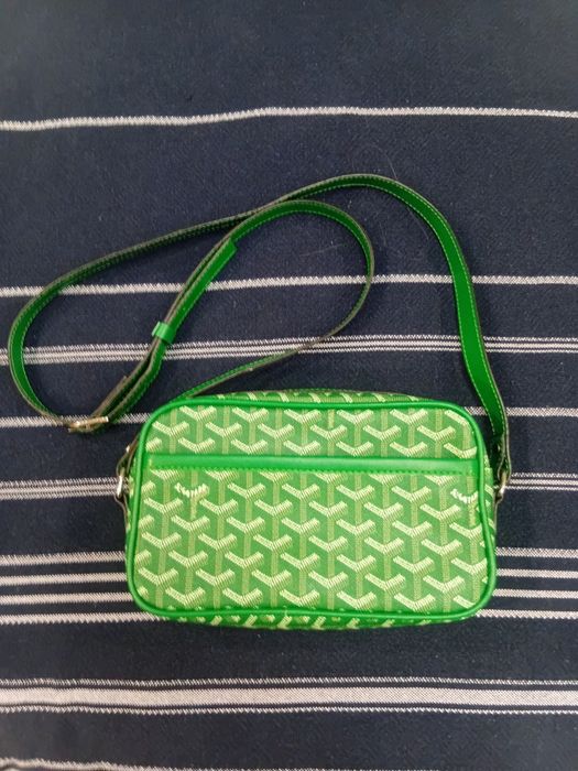 Борсетка GOYARD зелёного цвета