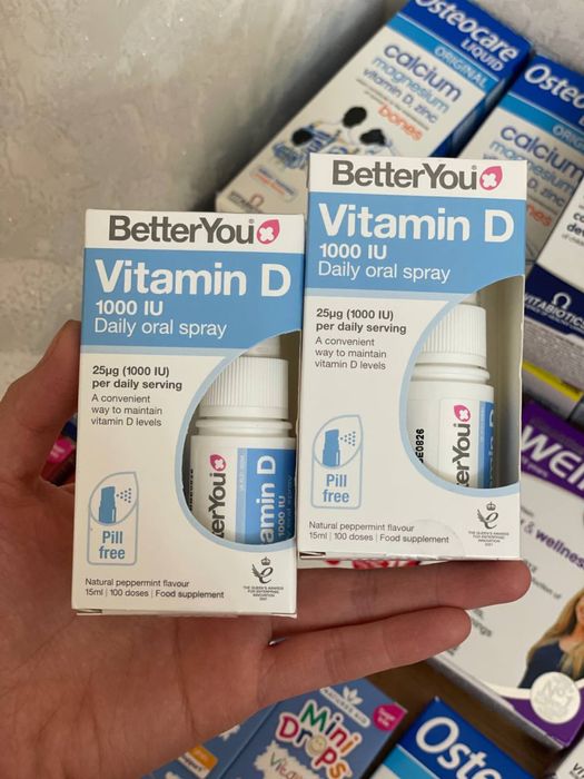 D3 vitamin 1000 dozali Angliya mahsuloti