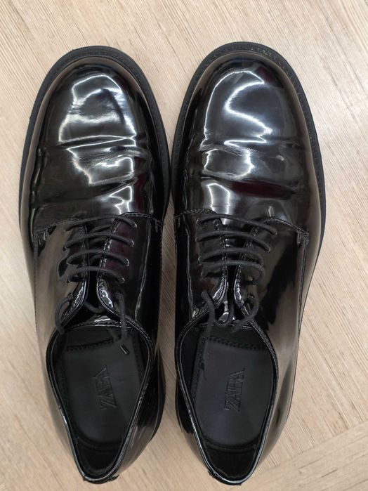 Pantofi negri LAC, bărbătești, Zara 39