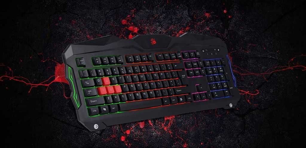 Игровая Клавиатура с RGB подсветкой A4Tech Bloody B210