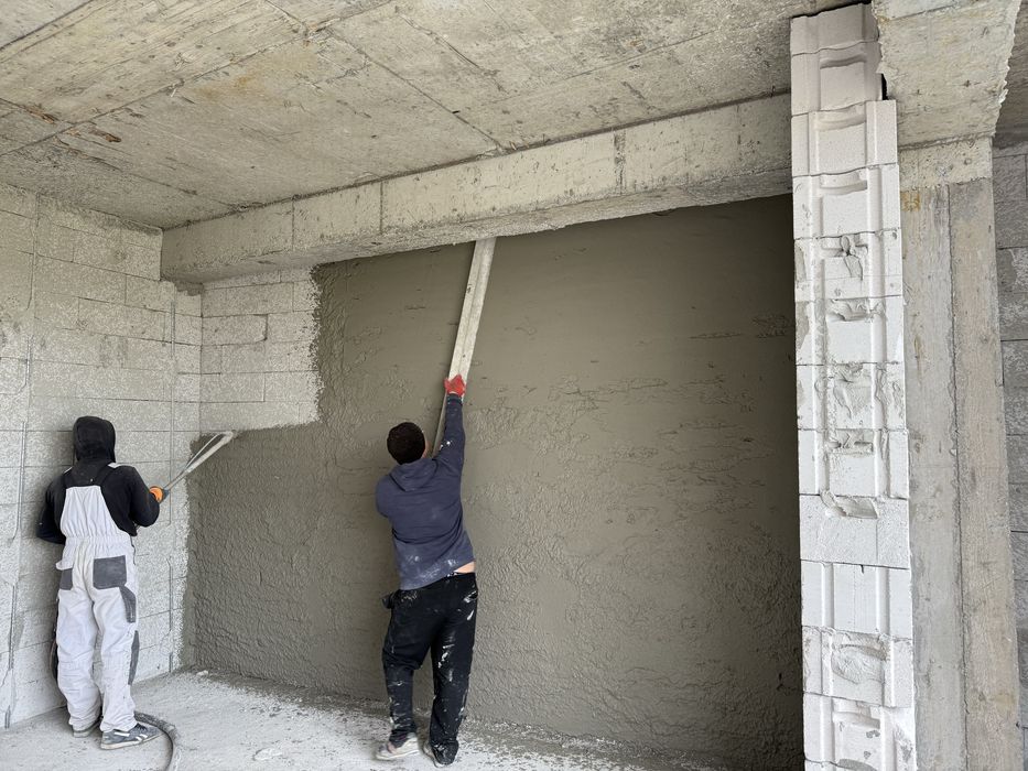 Constructii case la cheie, finisaje interioare, glet, tencuiala