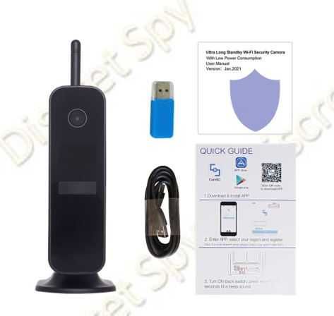 Camera ascunsa in router fals, Wi-Fi, Full HD 1080, senzor PIR,