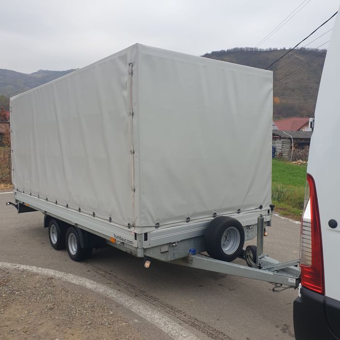 Remorcă Humbaur cu prelată omologată