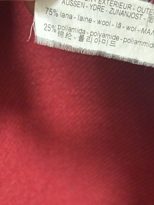 Palton Zara din 75% lână - burgundy - S/36
