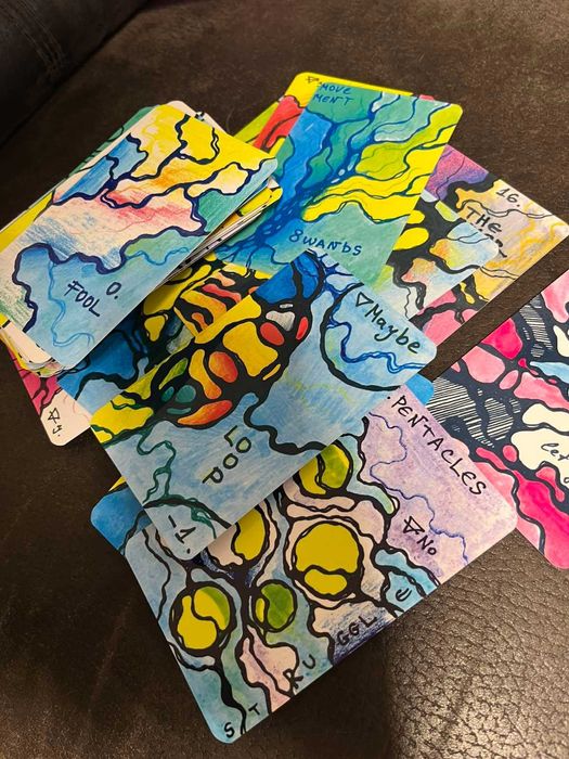 Карти Таро - Нови, абстрактни, ръчно рисувани