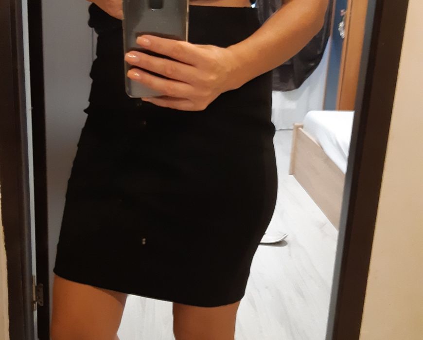 Fustă Midi Zara Basic