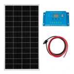 Kit cu panou solar fotovoltaic 12V 100W rulota camper foisor cabana