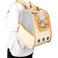Прозрачна чанта за коте и куче, раница за котка