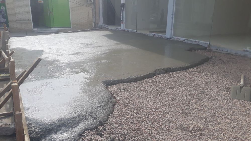 Стяшка пола. Делаем СТЯШКА бардер. Заливка Стяшка бардер парковка площ