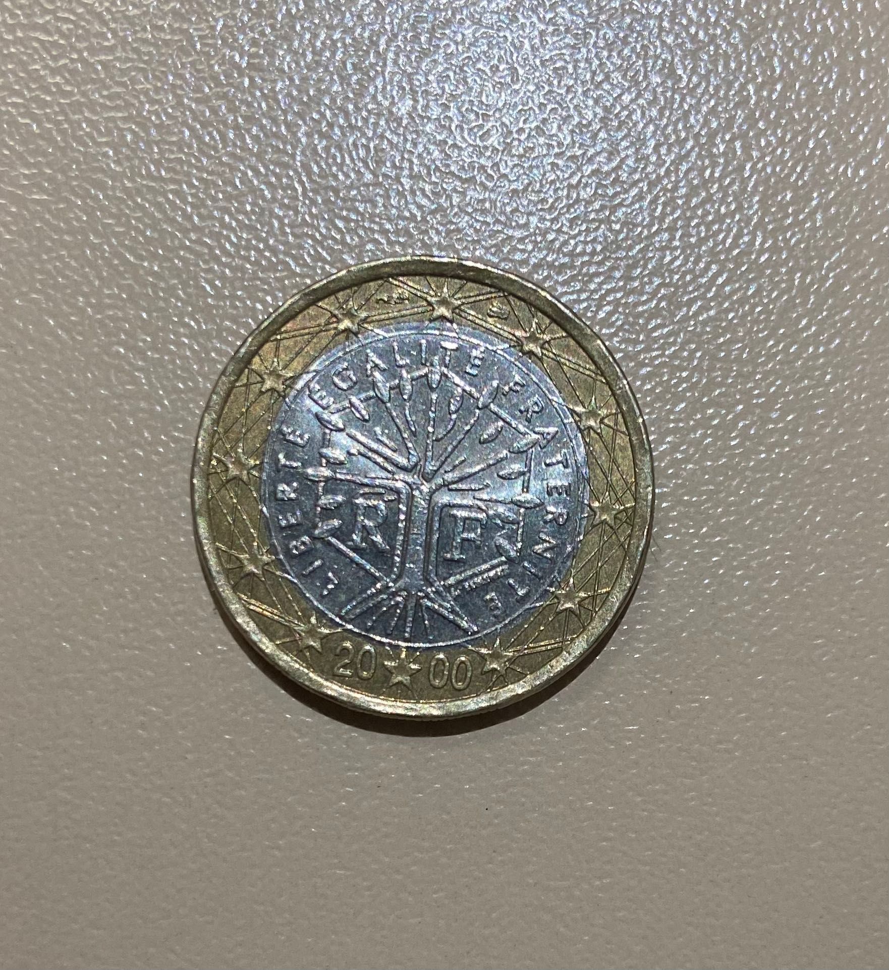 Moneda 1 Euro, an 2000, Franta