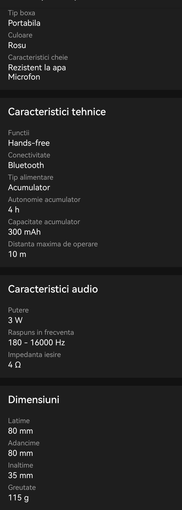 Boxa Bluetooth Rezistenta La Apa