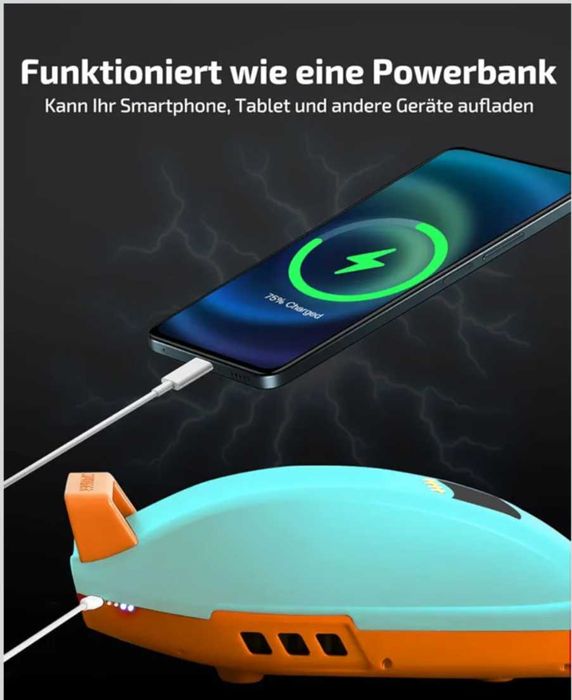 SUP помпа Swonder Seawolf с батерия 9000 mAh за падълборд,каяк нова