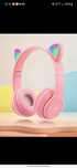 Безжични Wireless слушалки OnEar с лед светлини