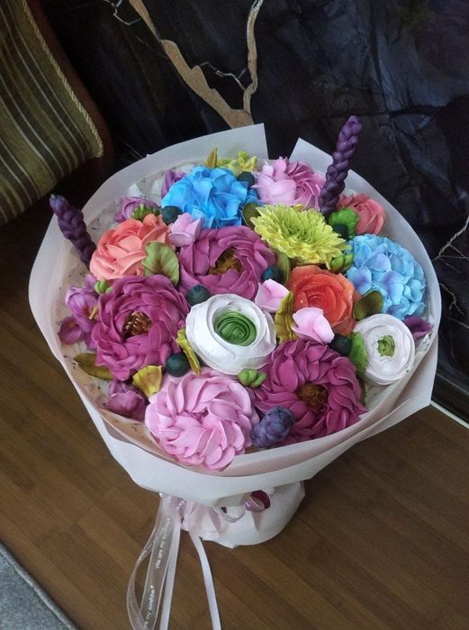 Сладкие букеты из зефира