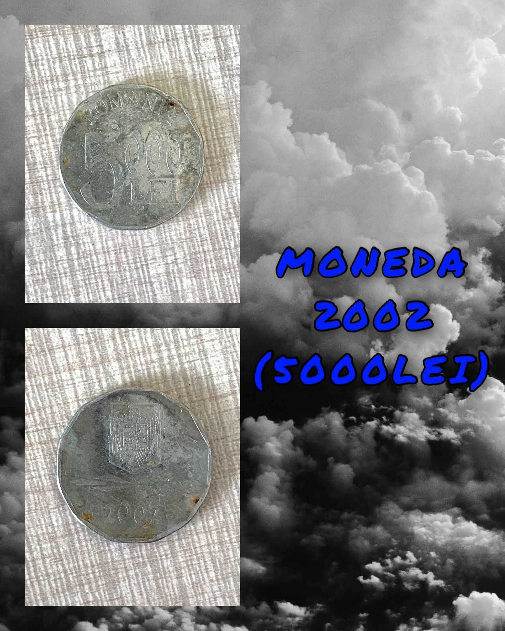 Vând moneda din 2002 (5000 lei)