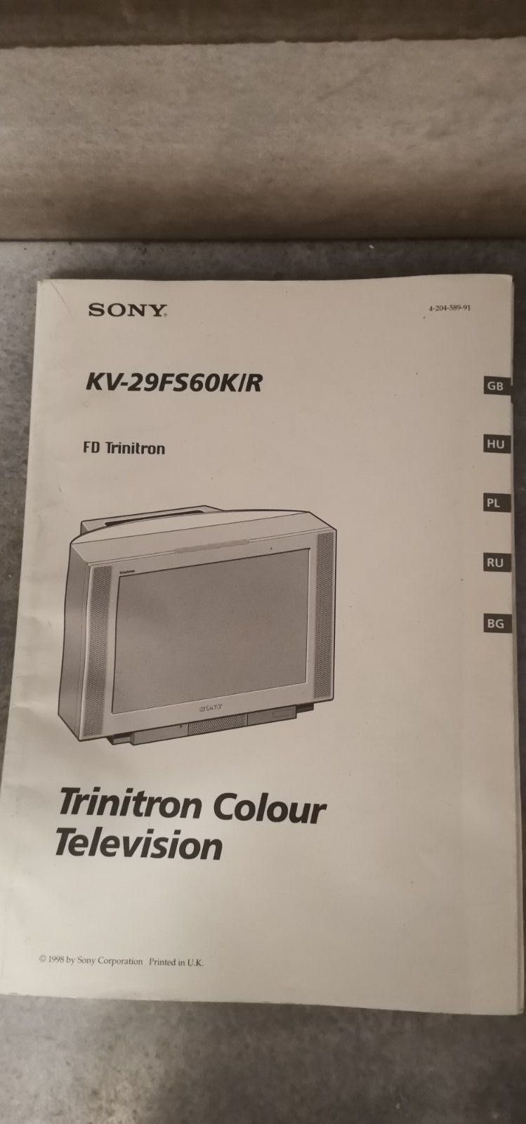 Телевизор Sony Trinitron KV-29FS60R