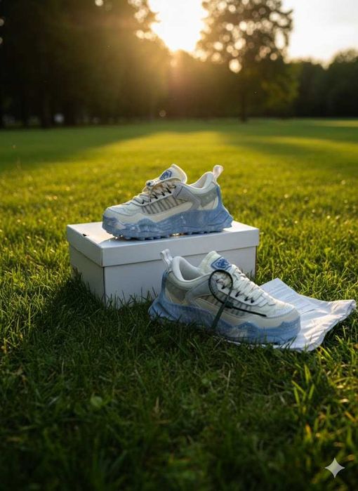 Adidasi OFF White ODSY 1000 Marble Blue - Produs PREMIUM